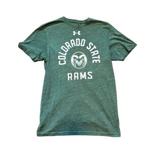 Under Armour Colorado State Rams T-Shirt Men’s Medium Green NCAA Athletic Tee